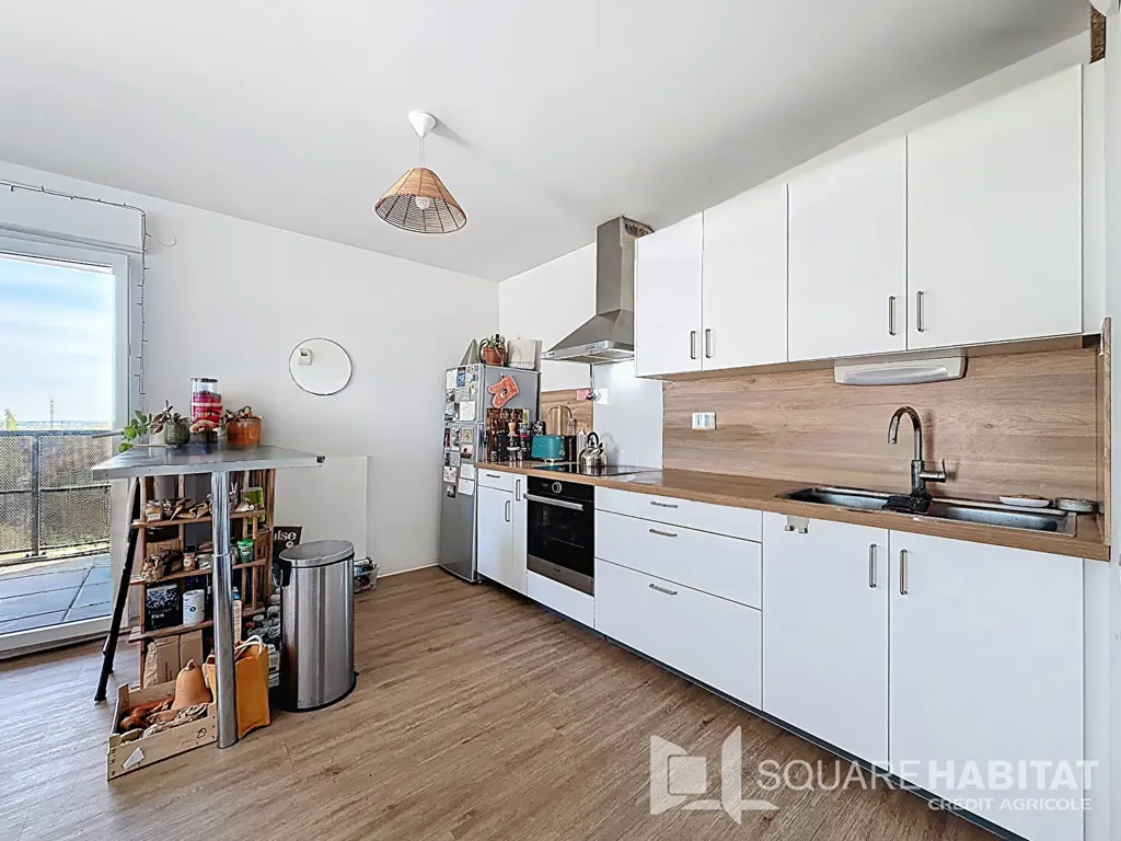 Köök - Modern Apartment with Balcony in Rennes