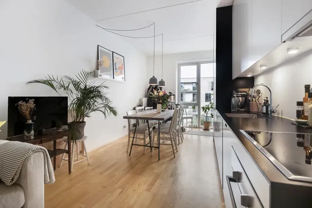 Köök - 4-Bed Apartment with Balcony in Bryggerhaven