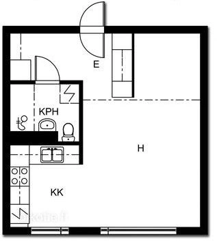 Plan - Spacious Studio with Sauna in Kerava