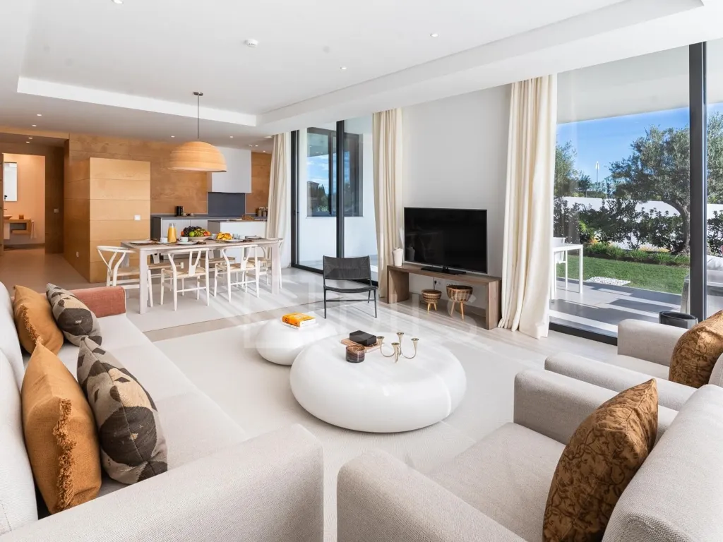 Soggiorno - 2 Bedroom Flat with Golf View in Monte Rei