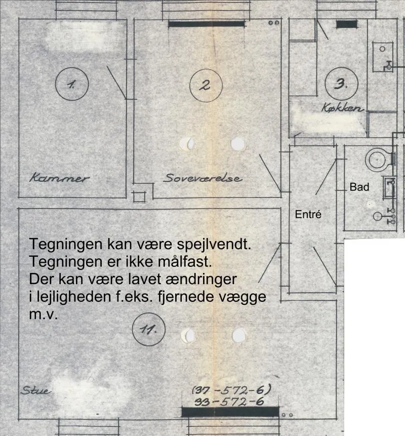 Plan - Three-Bedroom Flat in Hobro