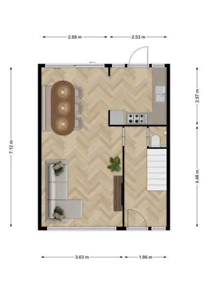 Maison 3 pièces à Spijkenisse
