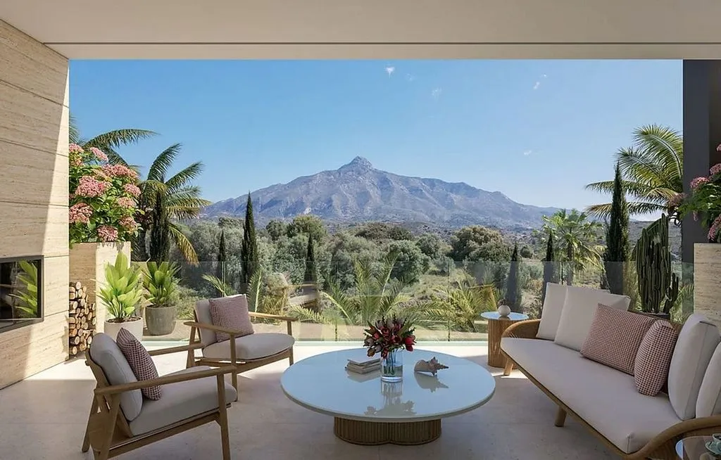 Terrasse - Apartment with Pool in Marbella's Golden Mile