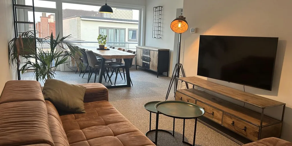 Soggiorno - Light-Filled Apartment with Balconies in Neerpelt