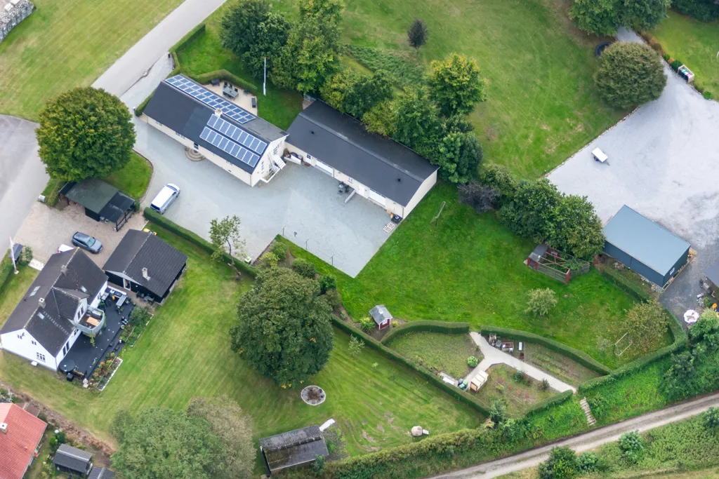 Vista aerea - Fenced Villa with Garden in Vojens
