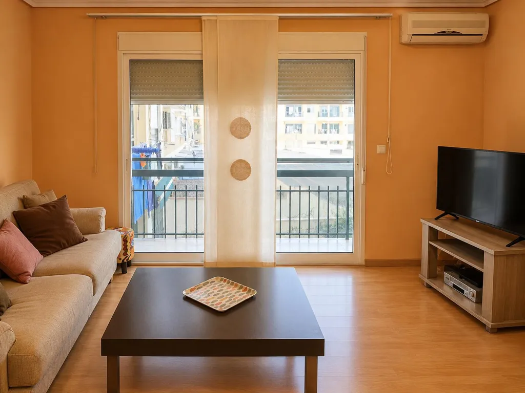 Séjour - Bright Apartment with Balcony in Patraix