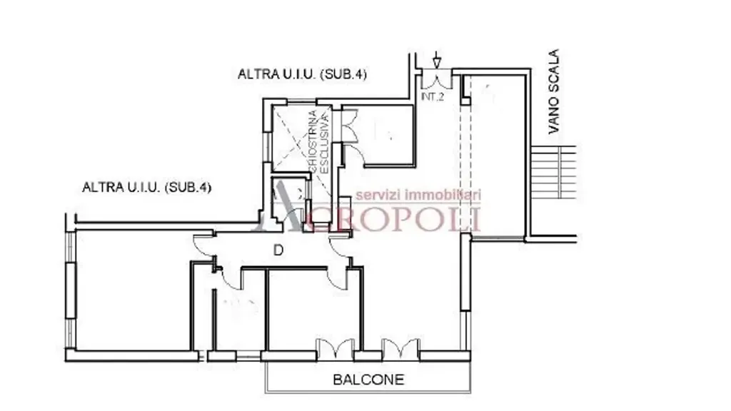Plaan - Rearranged Apartment with Balcony in Bracciano