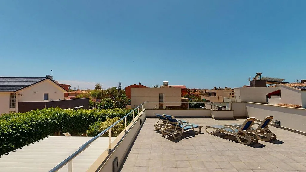 Terrace - Villa with Pool and Terrace in Águilas