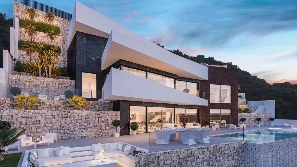 Piscine - Luxury Villa with Ocean and Mountain Views in Calpe