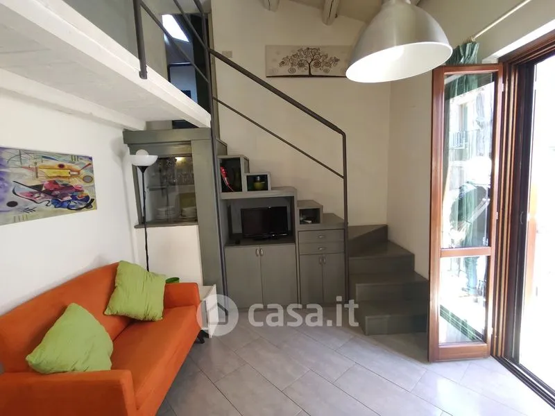 Soggiorno - Duplex with Balcony in Palermo