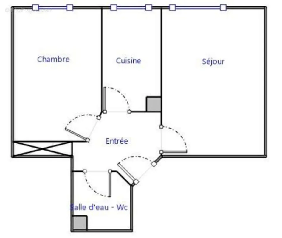 2-toaline korter asukohas Lyon-7e