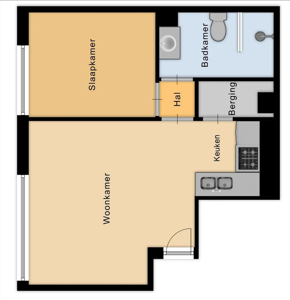 Plaan - Compact Apartment with Central Location in Halen
