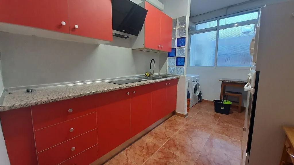 Cuisine - Furnished Flat with Balcony in Zaidín