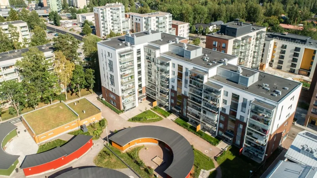 Vue aérienne - Right-of-Occupancy Apartment with District Heating in Vantaa