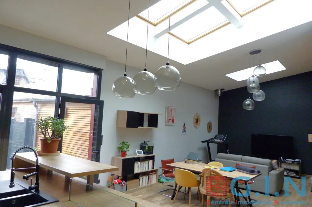 Dining Room - Architect-Designed House with Japanese Garden in Rouen