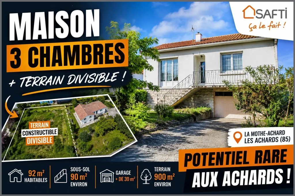 House with Divisible Land in La Mothe-Achard