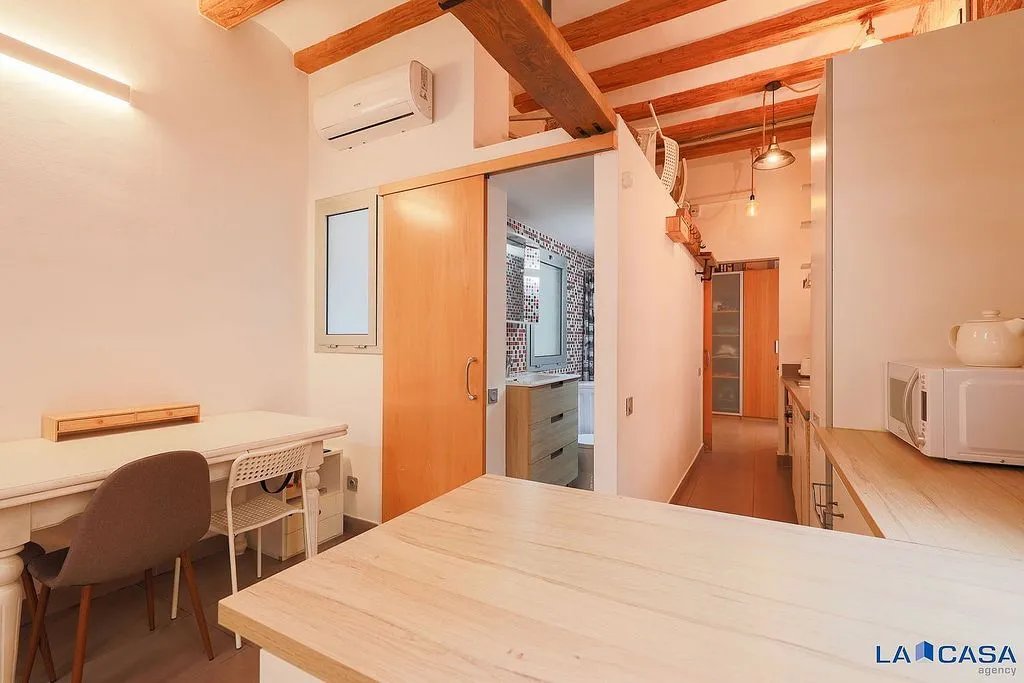 Köök - Reformed Flat with Balcony in El Raval