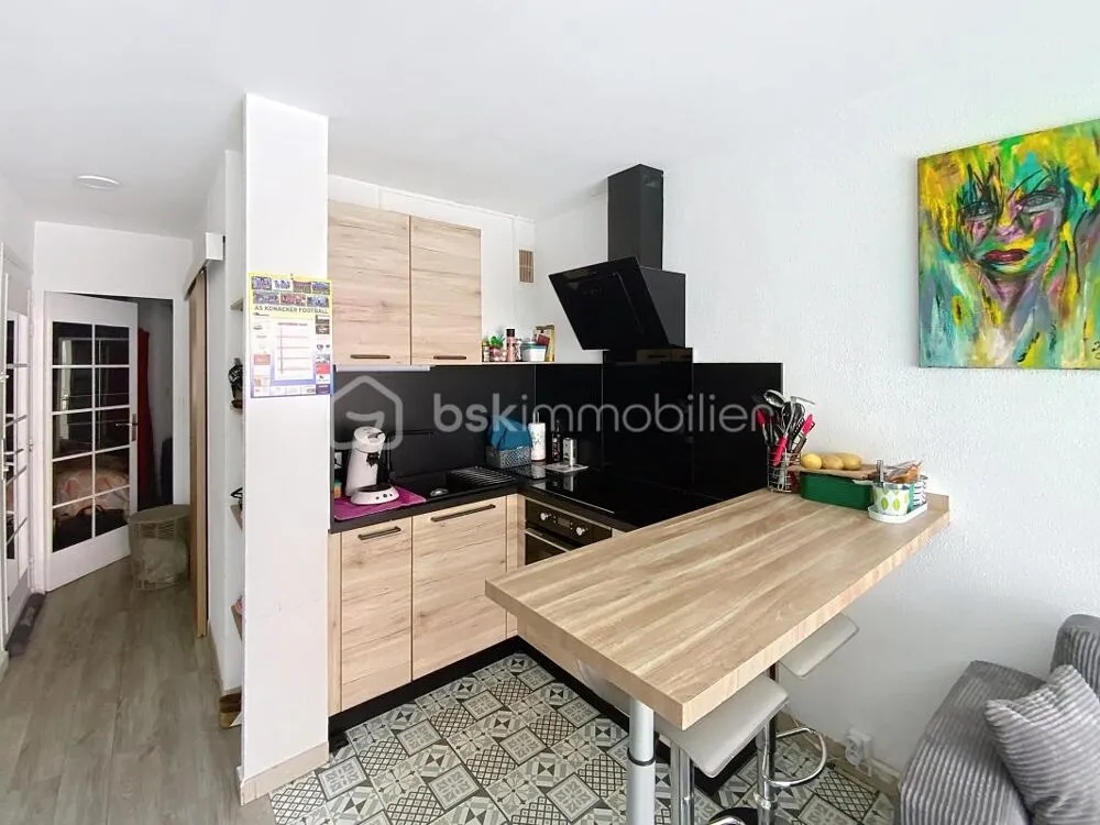 Cuisine - Appartement 2 Pièces avec Loggia et Parking au Cap d'Agde
