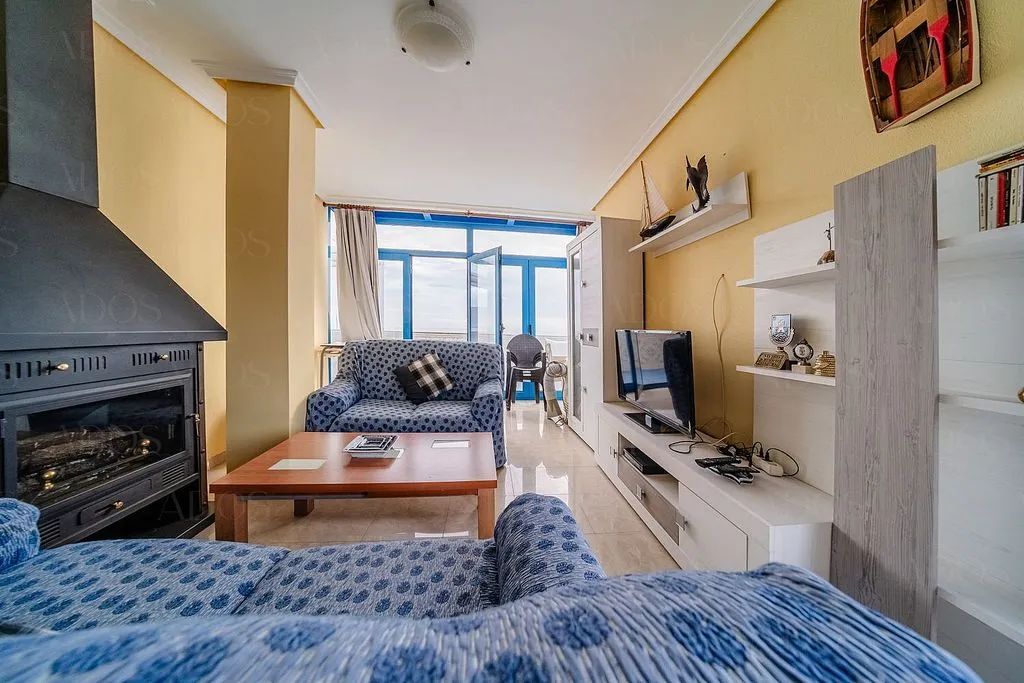 Living Room - Duplex Penthouse with Sea Views in Roquetas de Mar