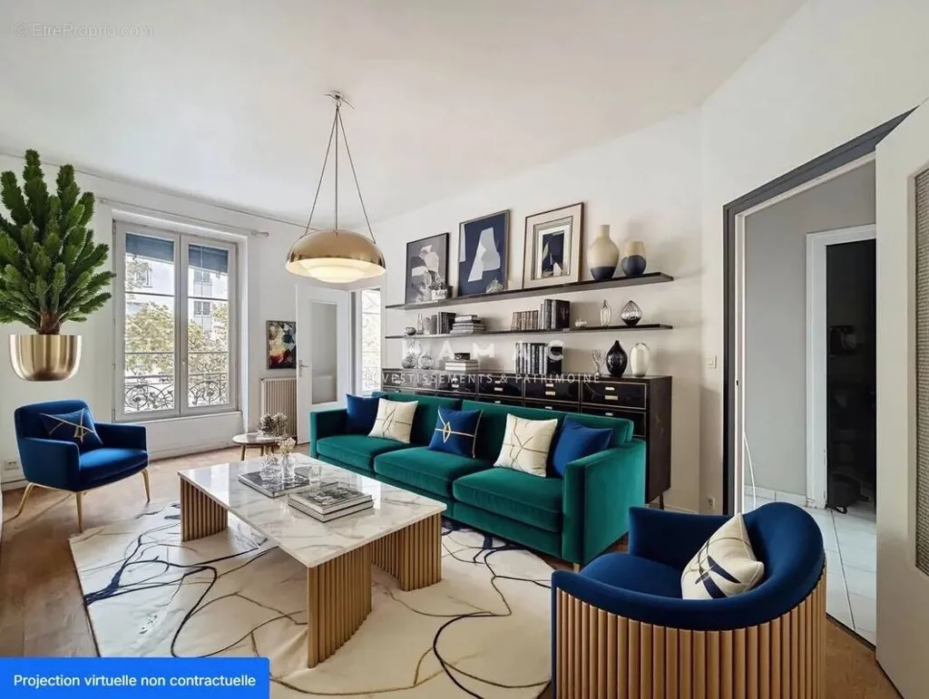 Séjour - Appartement T3 avec Ascenseur à Perrache Sainte-Blandine