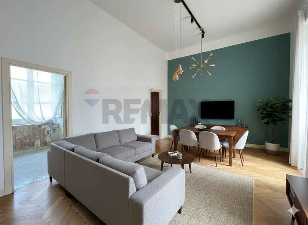 Séjour - Apartment with Balcony in Central Afragola