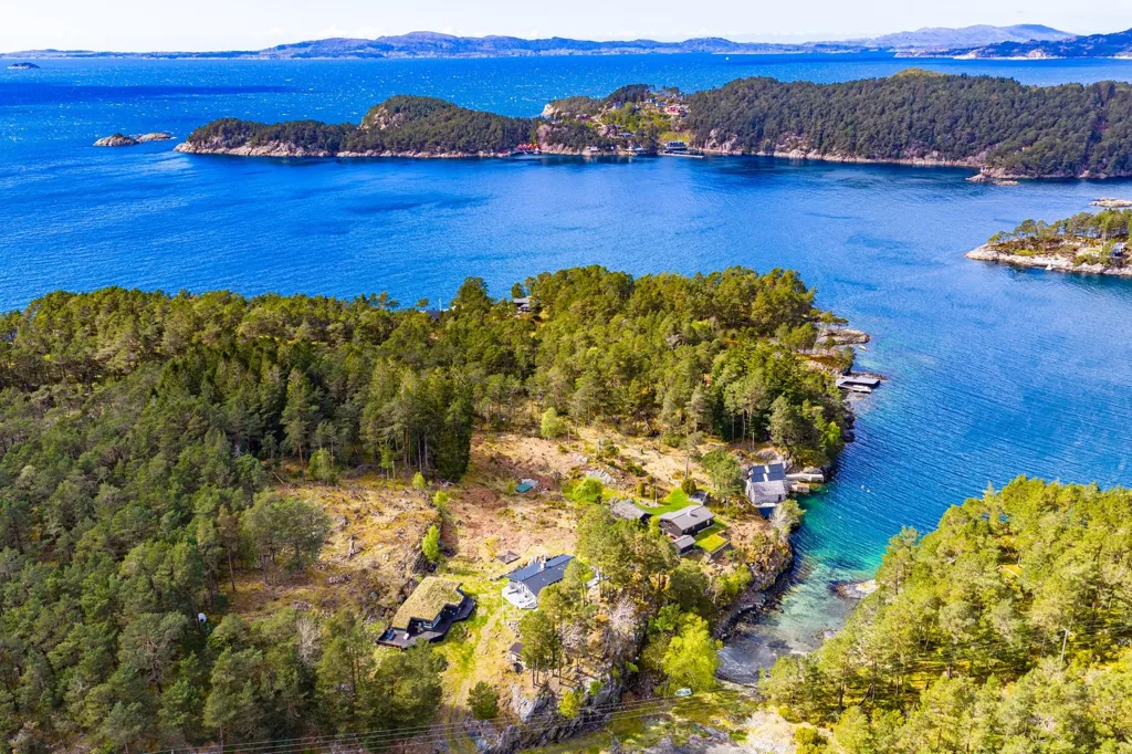 Vue aérienne - Holiday Cottage with Marina Spots in Forstrøno