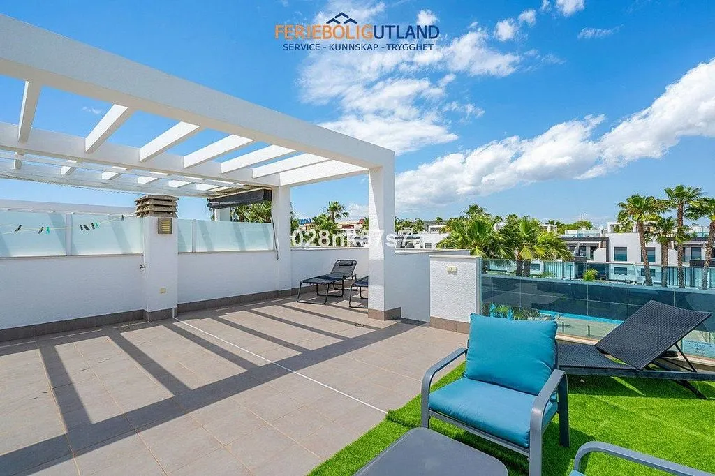 Terrasse - T2 Apartment with Pool in Cabo Roig