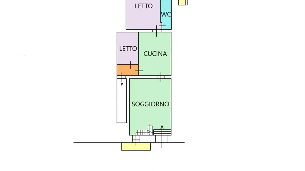 Planimetria - Independent House with Vaulted Ceilings in Andria