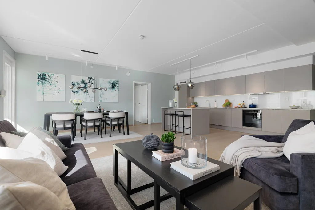 Séjour - Appartement 4 pièces à Oslo