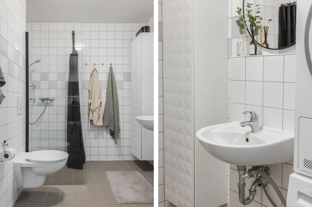 Salles de bain - Apartment with Sea View in Västra Hamnen, Malmö