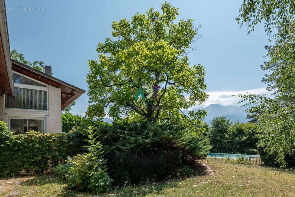 Jardin - Maison d'Architecte avec Piscine à Saint-Ismier