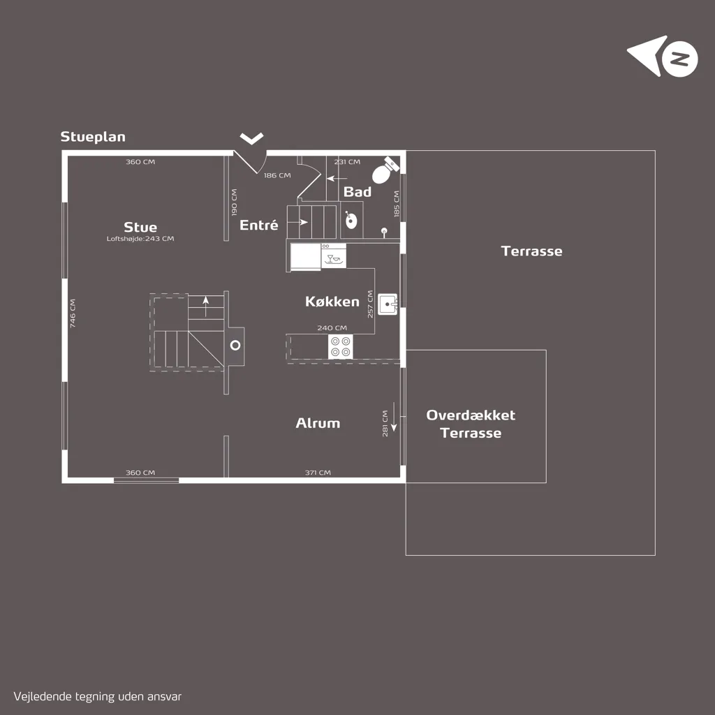Plan - Villa with Garden near Vejle