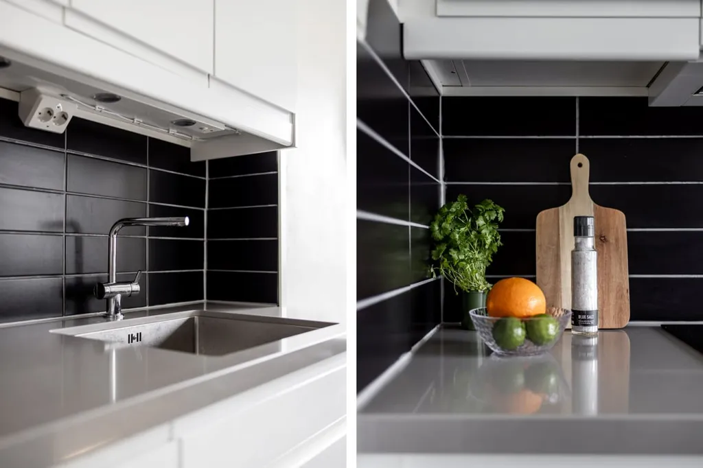 Köök - One-Bedroom Flat with Balcony in Örebro
