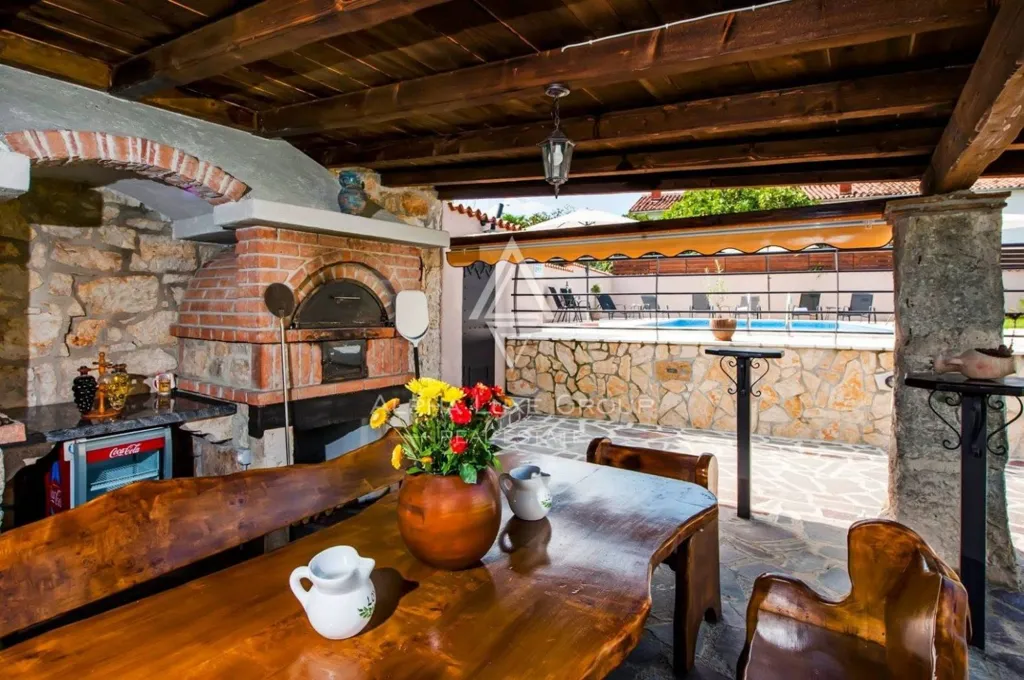 Terrass - Rustic Villa with Private Pool in Pićan