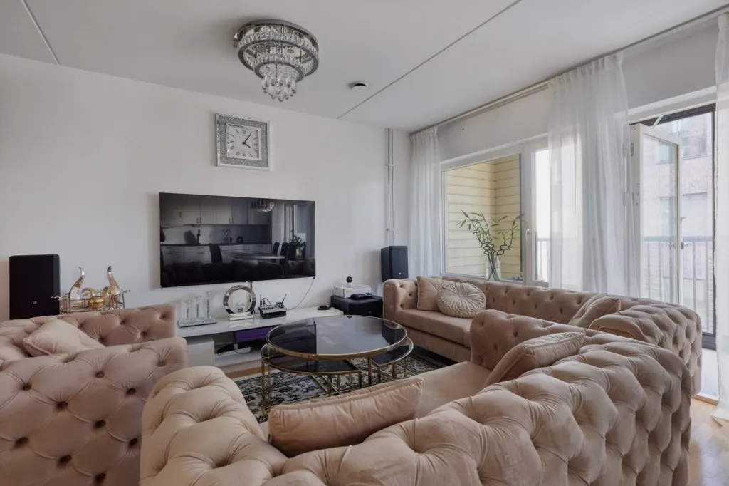 Soggiorno - Apartment with Balcony and Terrace in Göteborg