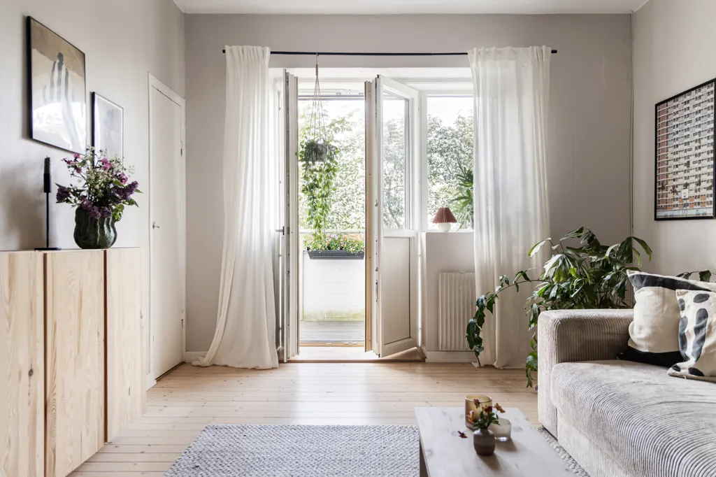 Soggiorno - Two-Bedroom Flat with Balcony in Masthugget