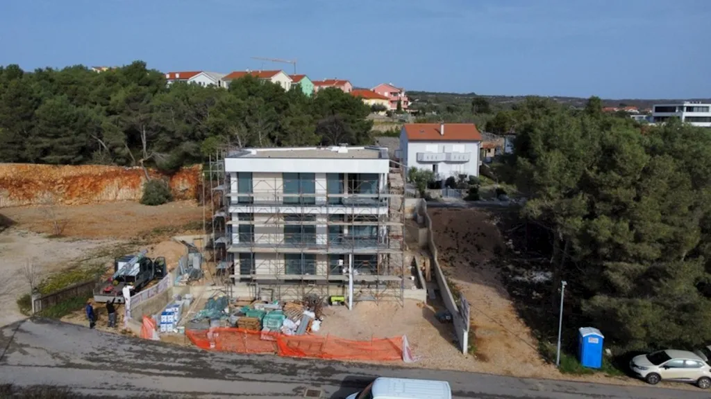 Vue aérienne - Detached House with Sea View in KRK
