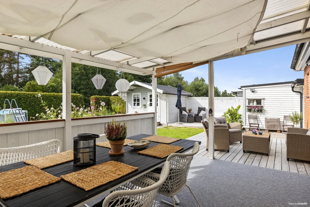 Terrass - 1-Plan House with Pool in Ytterfil