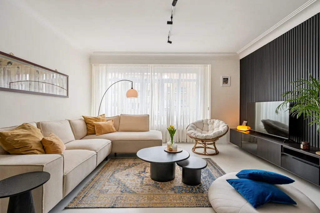 Soggiorno - Modernist Apartment with Garden in Antwerp