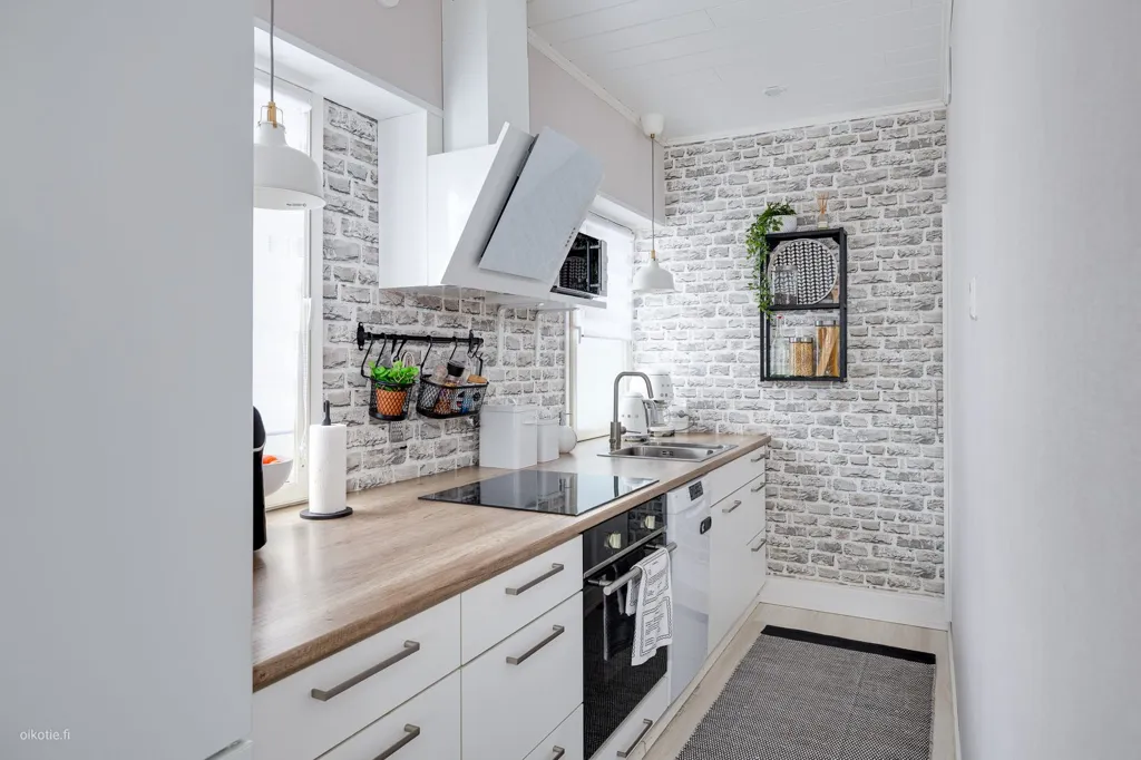 Kitchen - Fully Renovated Flat with Balconies in Vaasa