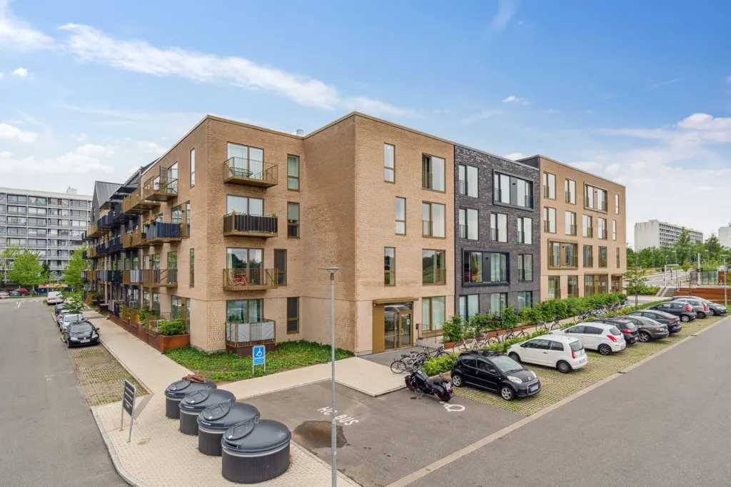 Vue aérienne - Modern Apartment with Garden Access in Aarhus