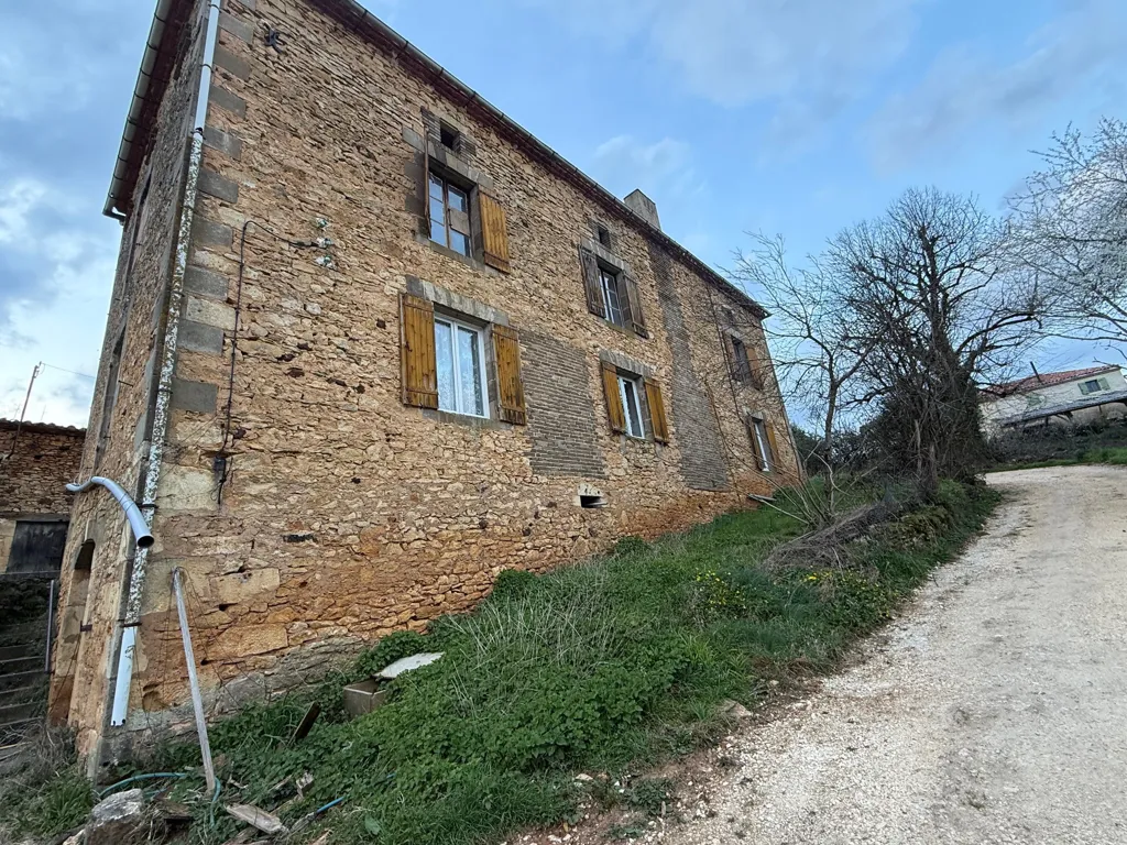 Extérieur - Maison en Pierre avec Grand Terrain à Gavaudun