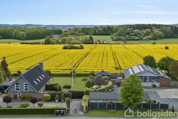 Vue aérienne - Modernised Villa with Garden in Hadsund
