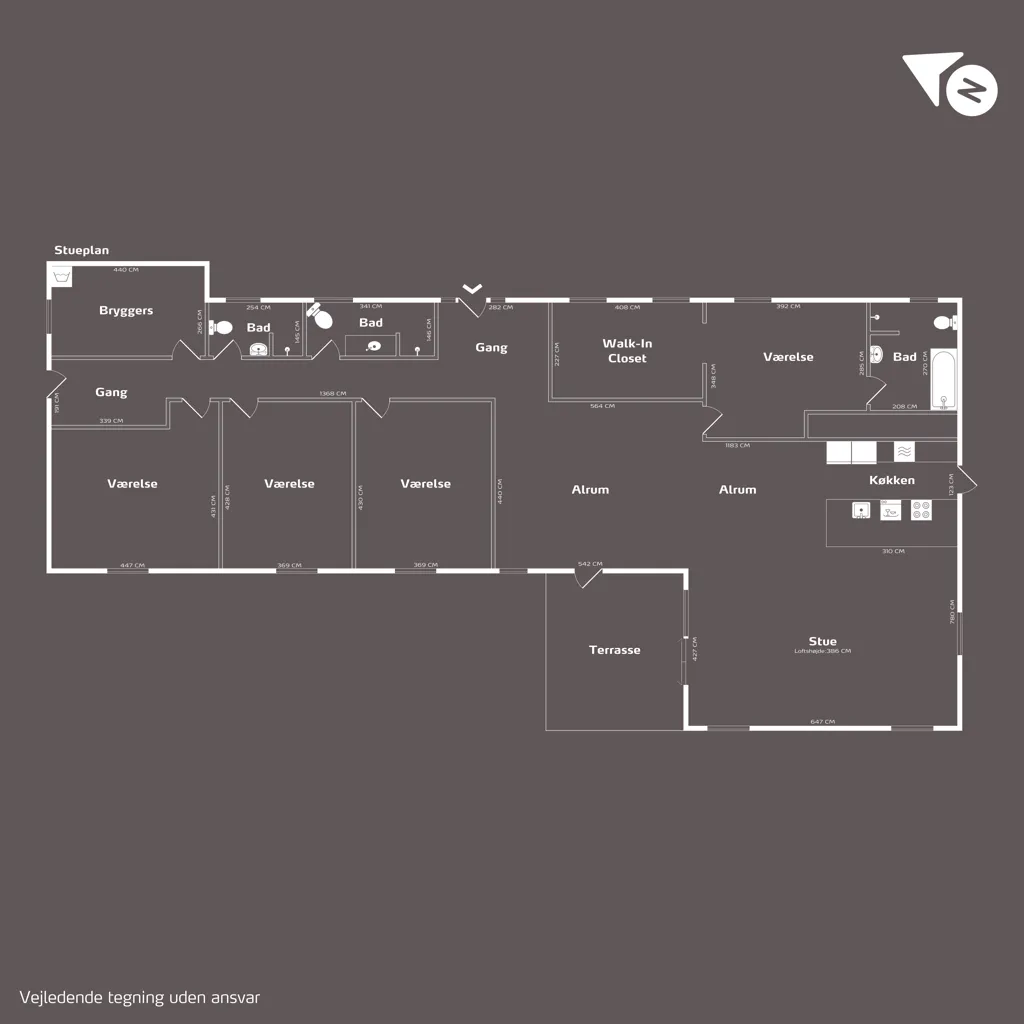 Plan - Renovated Villa with Carport in Vedbæk