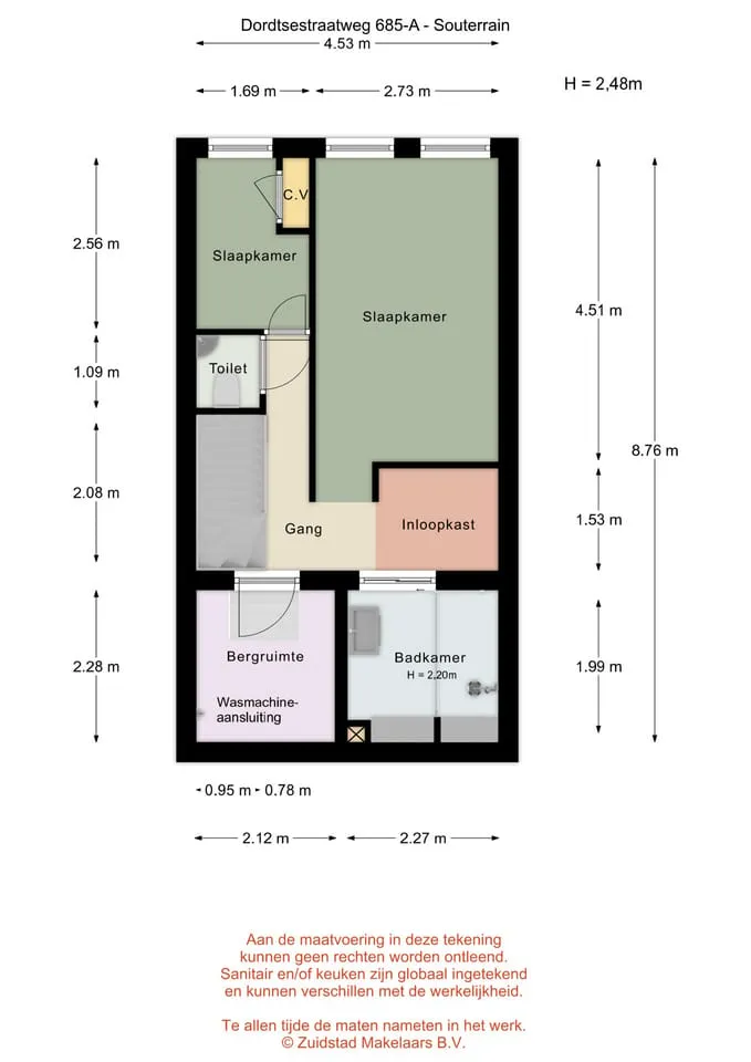 Plan - Characterful Apartment with Garden in Vreewijk