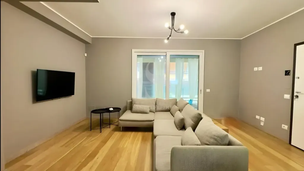 Séjour - Modern Trilocale with Terrace in Milan