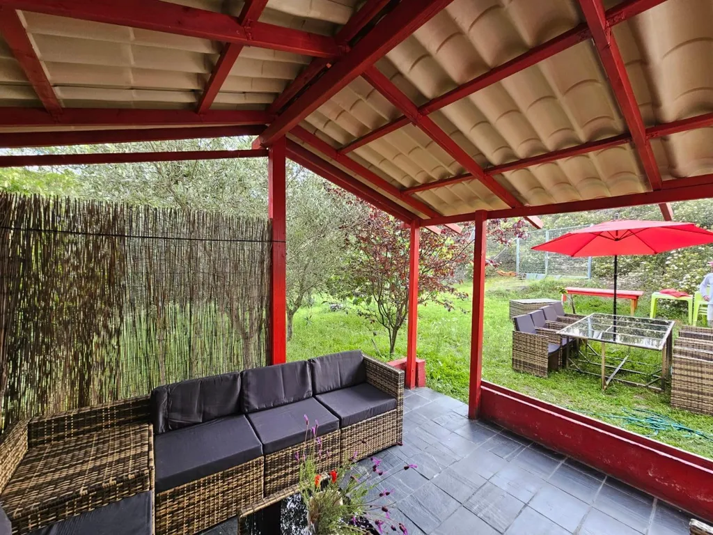 Terrace - Chalet with Pool in Sierra Norte, Madrid