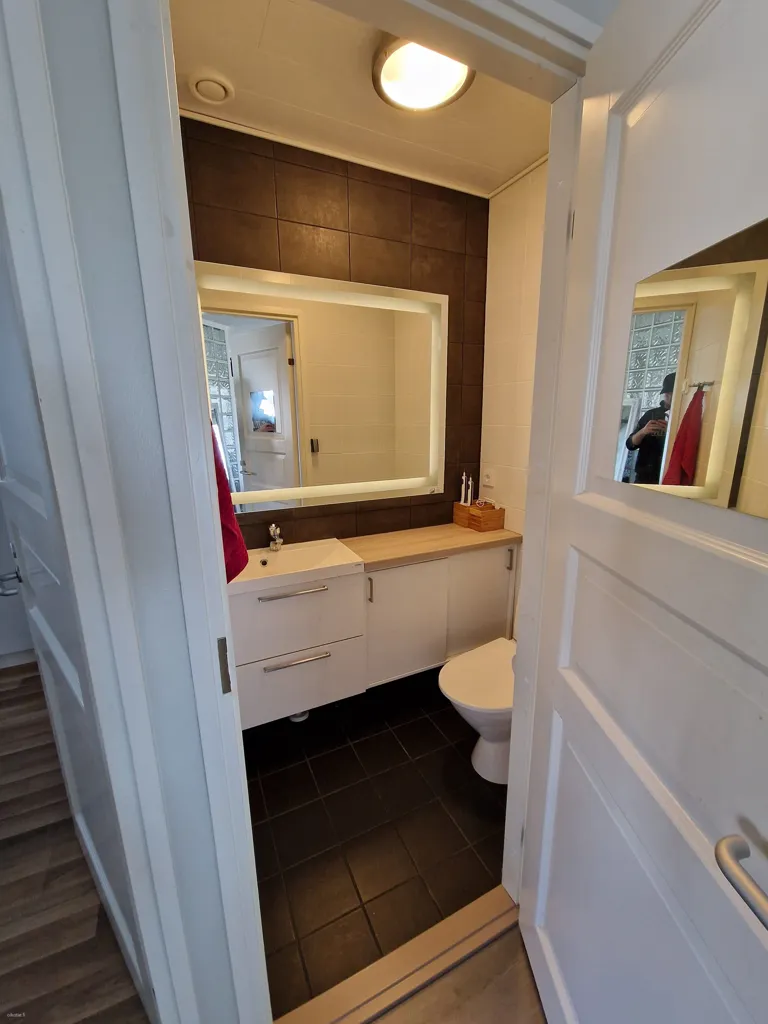 Salles de bain - Renovated Terraced House with Sauna in Kaavi