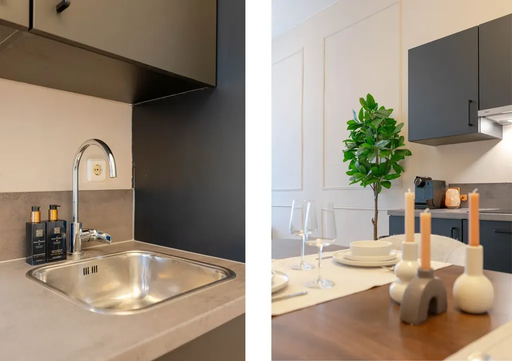 Cuisine - Authentic Ground Floor Flat with Garden in Oud-Charlois