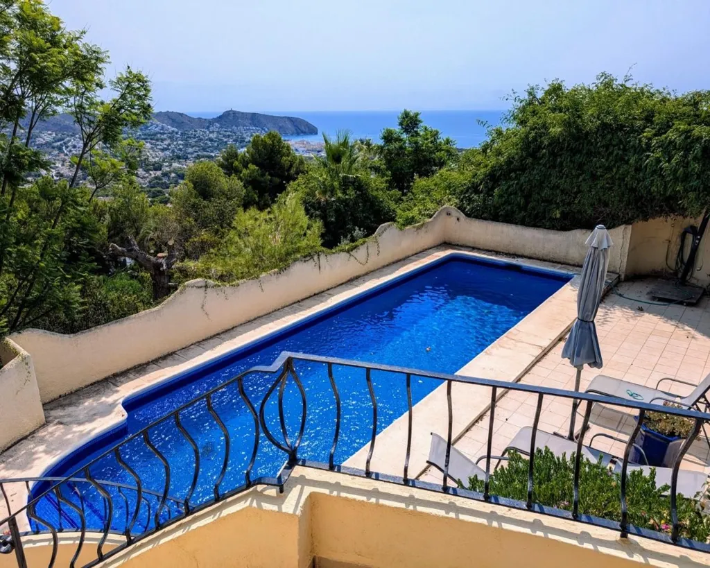 Pool - Traditional Villa with Sea View in Benimeit, Moraira